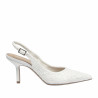 Sandales femme 1353 satin blanc