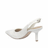 Sandales femme 1353 satin blanc