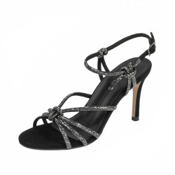 Sandales femme 1342 velours noir