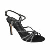 Sandales femme 1342 velours noir