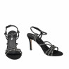 Sandales femme 1342 velours noir