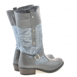 Bottes femme 225 gris combiné