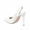 Sandales femme 1352 satin blanc