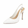 Sandales femme 1352 satin blanc