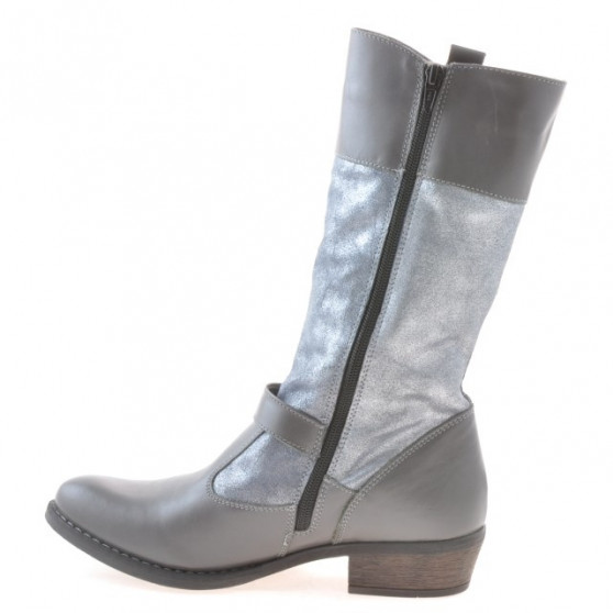 Bottes femme 225 gris combiné