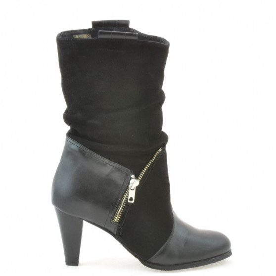 Bottes femme 1117 noir antilope combiné