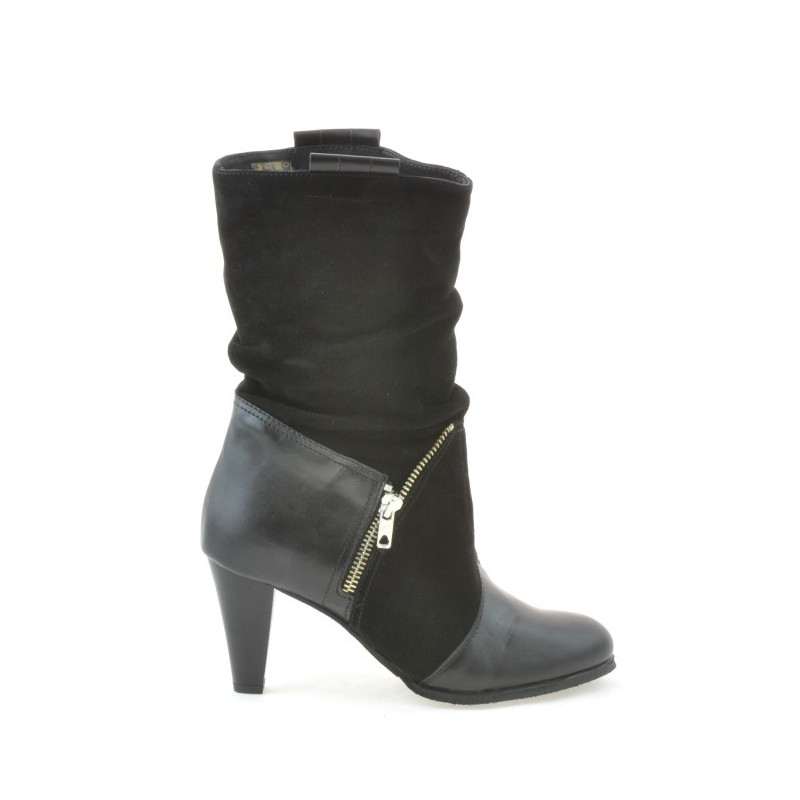 Bottes femme 1117 noir antilope combiné