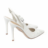 Sandales femme 1352 satin blanc