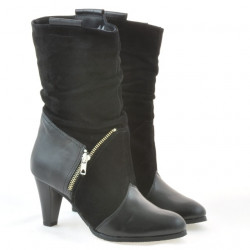 Bottes femme 1117 noir antilope combiné