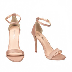 Sandales femme 1349 satin nude
