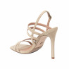 Sandales femme 1345 beige velours