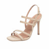 Sandales femme 1345 beige velours