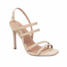 Sandales femme 1345 beige velours