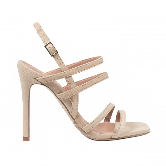 Sandales femme 1345 beige velours Sandales femme 1345 beige velours