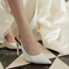 Sandales femme 1352 satin blanc lifestyle