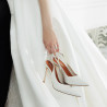 Sandales femme 1352 satin blanc lifestyle