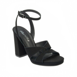 Sandales femme 1347 noir velours