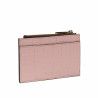 Porte-carte 209g croco rose poudré