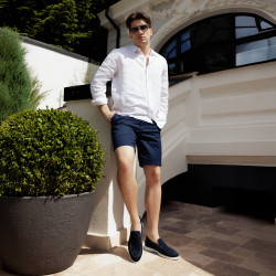 Mocassins homme 980 indigo velours lifestyle