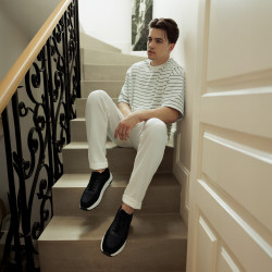 Chaussures casual/sport homme 986 noir combiné lifestyle