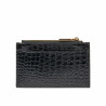 Porte-cartes 209g croco verni noir