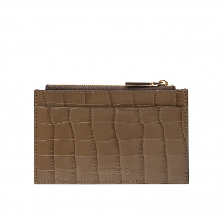 Porte-cartes 209g croco marron