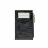 Porte-cartes 209g croco verni noir