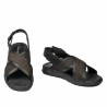 Sandales pour hommes 364 noir combiné