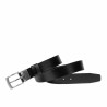 Ceinture homme 71b noir brillant+noir perforé