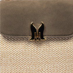 Sac à main pour femme 042g bufo taupe