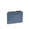 Portefeuille 209g croco bleu ciel