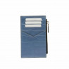 Portefeuille 209g croco bleu ciel