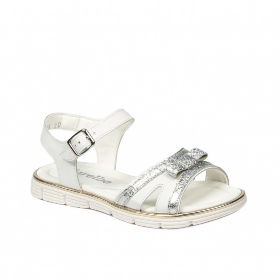 Sandales enfants 539-1 blanc combiné