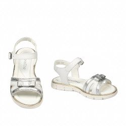 Sandales enfants 539-1 blanc combiné