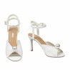 Sandales femme 1351 satin blanc