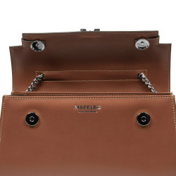 Sac à bandoulière pour femme 041g 01 marron cognac