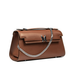 Sac à bandoulière pour femme 041g 01 marron cognac