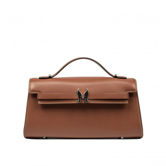 Sac à bandoulière pour femme 041g 01 marron cognac