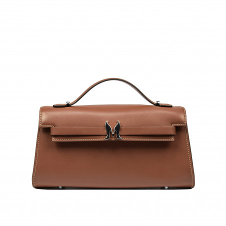 Sac à bandoulière pour femme 041g 01 marron cognac