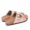 Sandales femme 5117 nubuck pêche