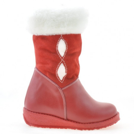 Bottes enfants petits 24c rouge combiné