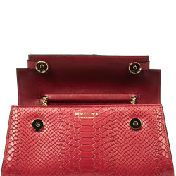 Sac à main femme à bandoulière 041g croco rouge