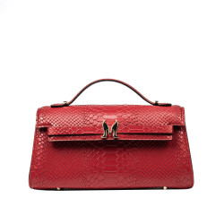 Sac à main femme à bandoulière 041g croco rouge