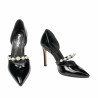 Chaussures élégantes femme 1350 vernis noir