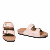 Sandales femme 5117 nubuck pêche