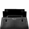 Sac à main pour femme à bandoulière 041g 01 croco noir