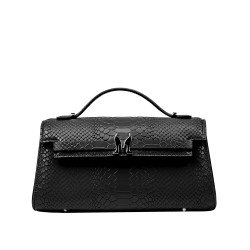 Sac à main pour femme à bandoulière 041g 01 croco noir