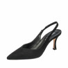 Sandales femme 1343 noir velours