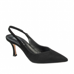Sandales femme 1343 noir velours