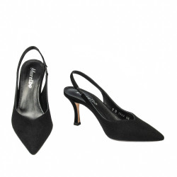 Sandales femme 1343 noir velours